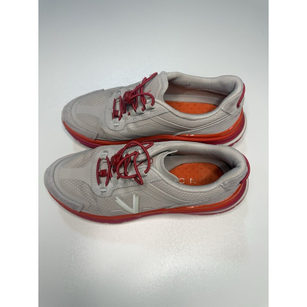 Vionic Walk Max Sierra Women Sneaker Sc  7 Oyster/Viva Magenta Orthotic Shoe